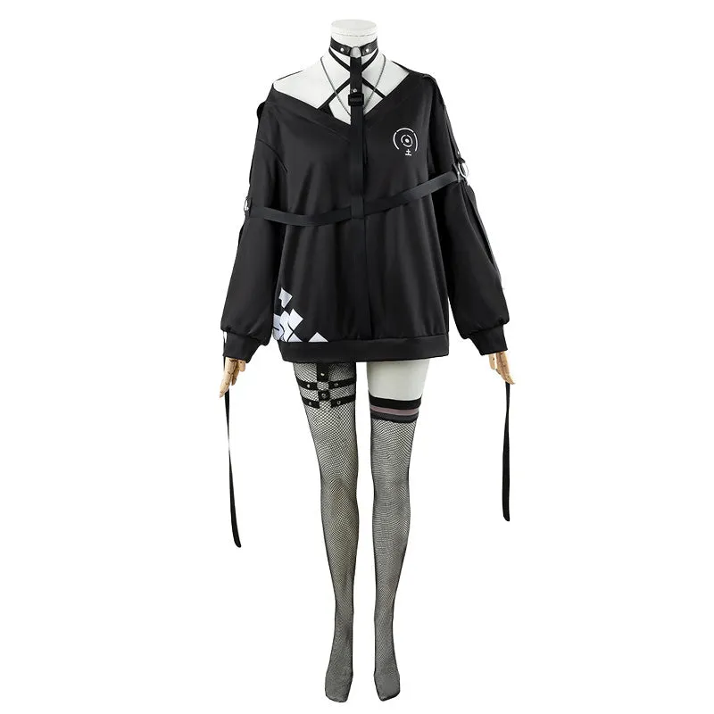 Virtual YouTuber 6WS Mika Melatika Reference Sheet Cosplay Costume