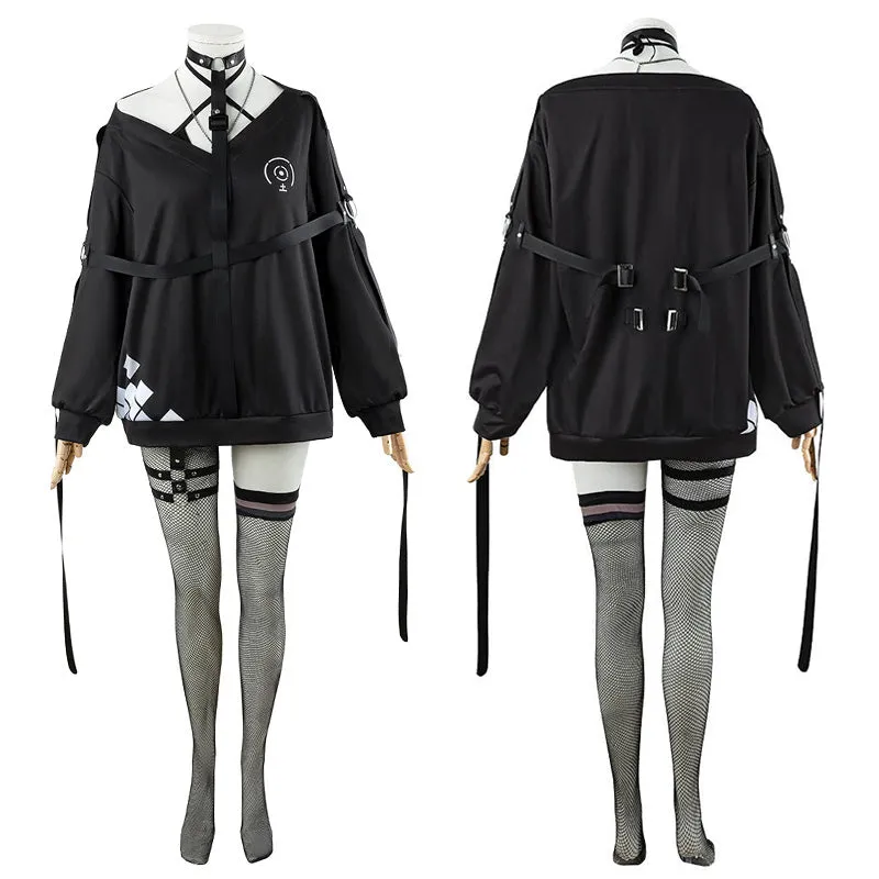 Virtual YouTuber 6WS Mika Melatika Reference Sheet Cosplay Costume