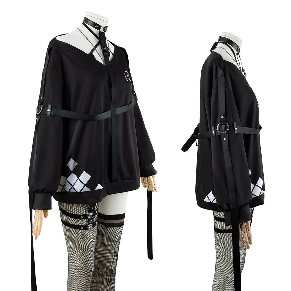 Virtual YouTuber 6WS Mika Melatika Reference Sheet Cosplay Costume