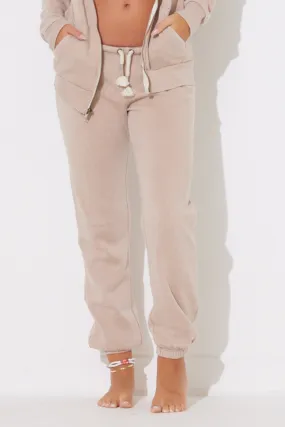 Warm Sands Burnout Scrunch Bottom Sweatpants w/ Wrap Cords