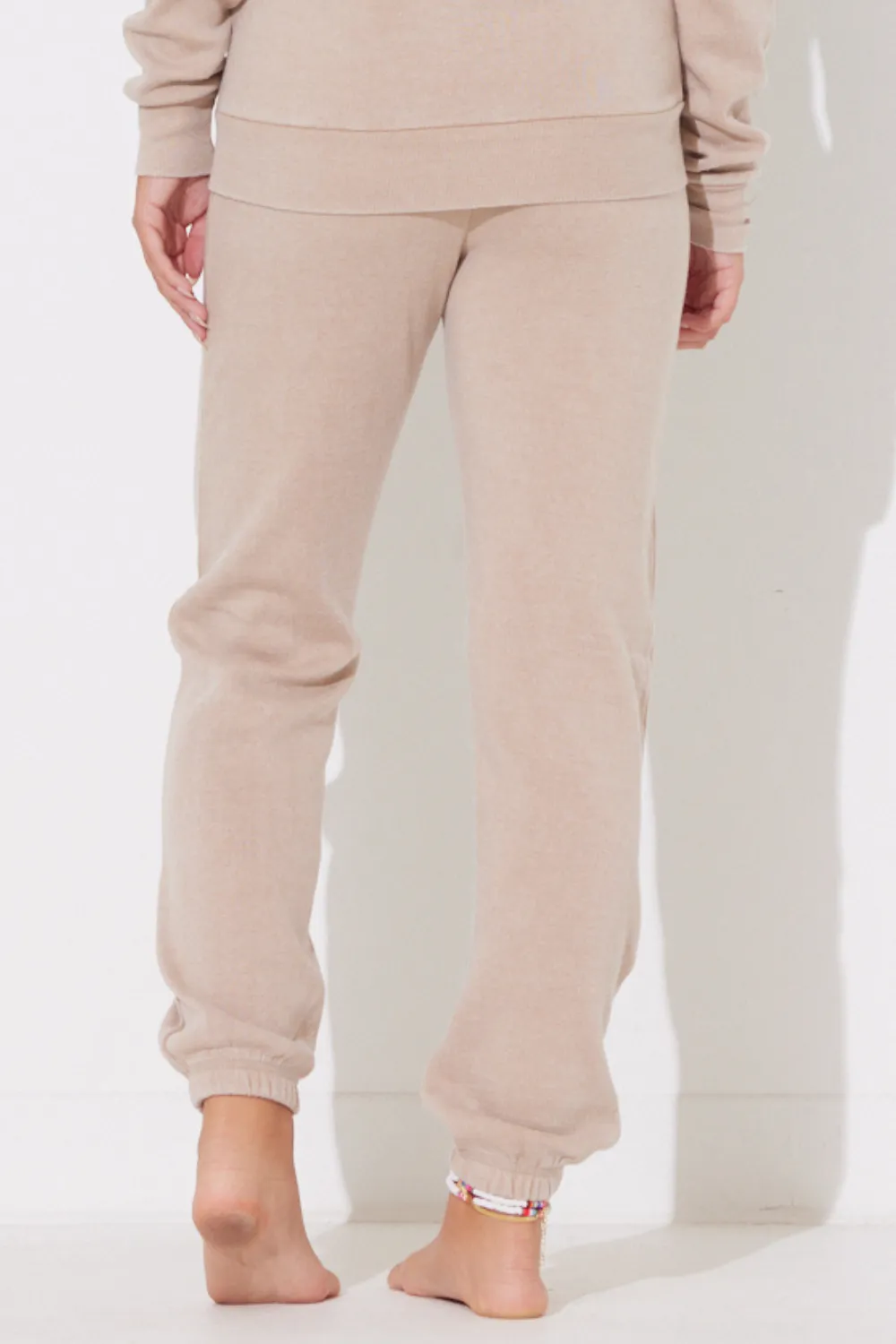 Warm Sands Burnout Scrunch Bottom Sweatpants w/ Wrap Cords