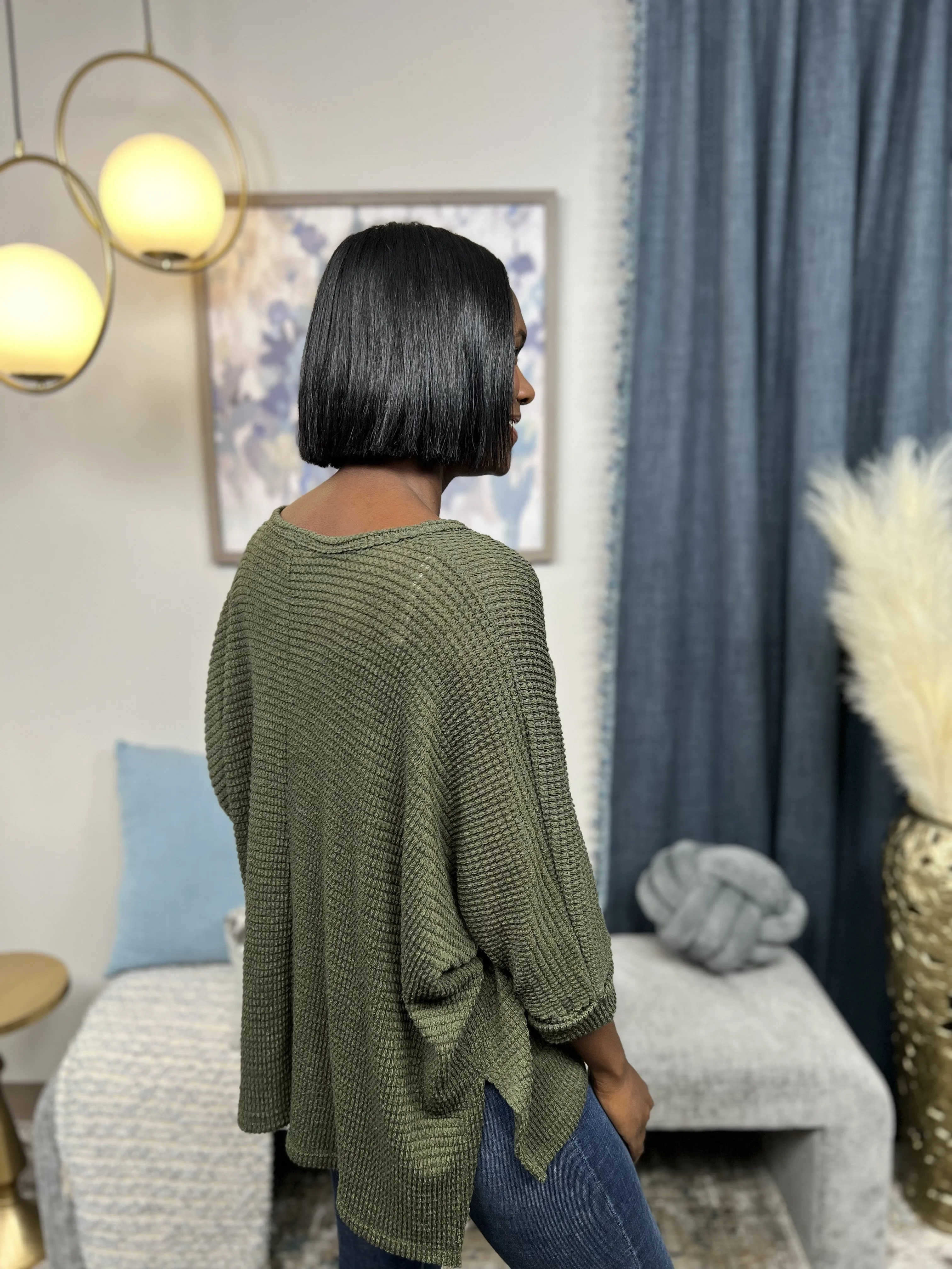 Watch The Story Unfold 3/4 Sleeve Sweater