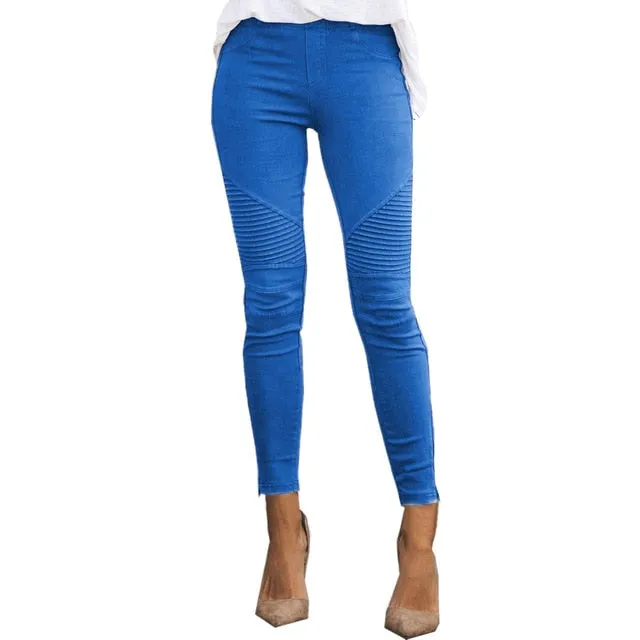 Women Pencil Slim Fit Cargo Pants