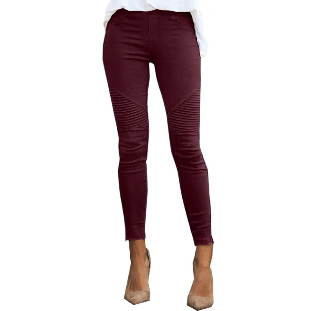 Women Pencil Slim Fit Cargo Pants