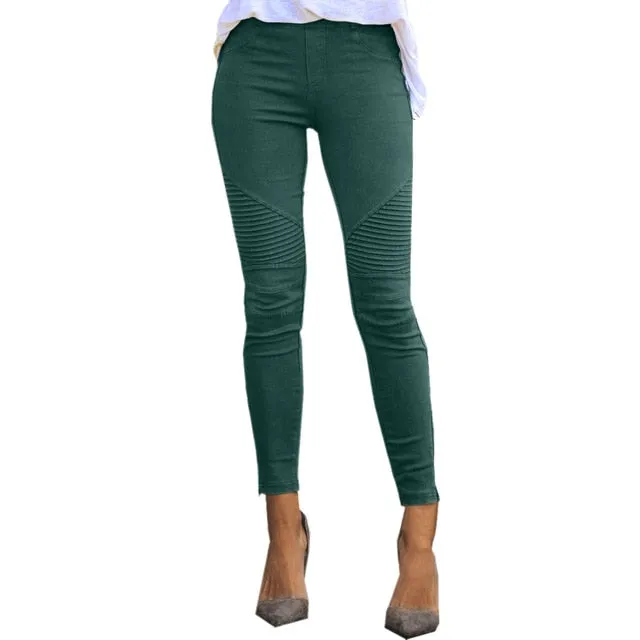 Women Pencil Slim Fit Cargo Pants