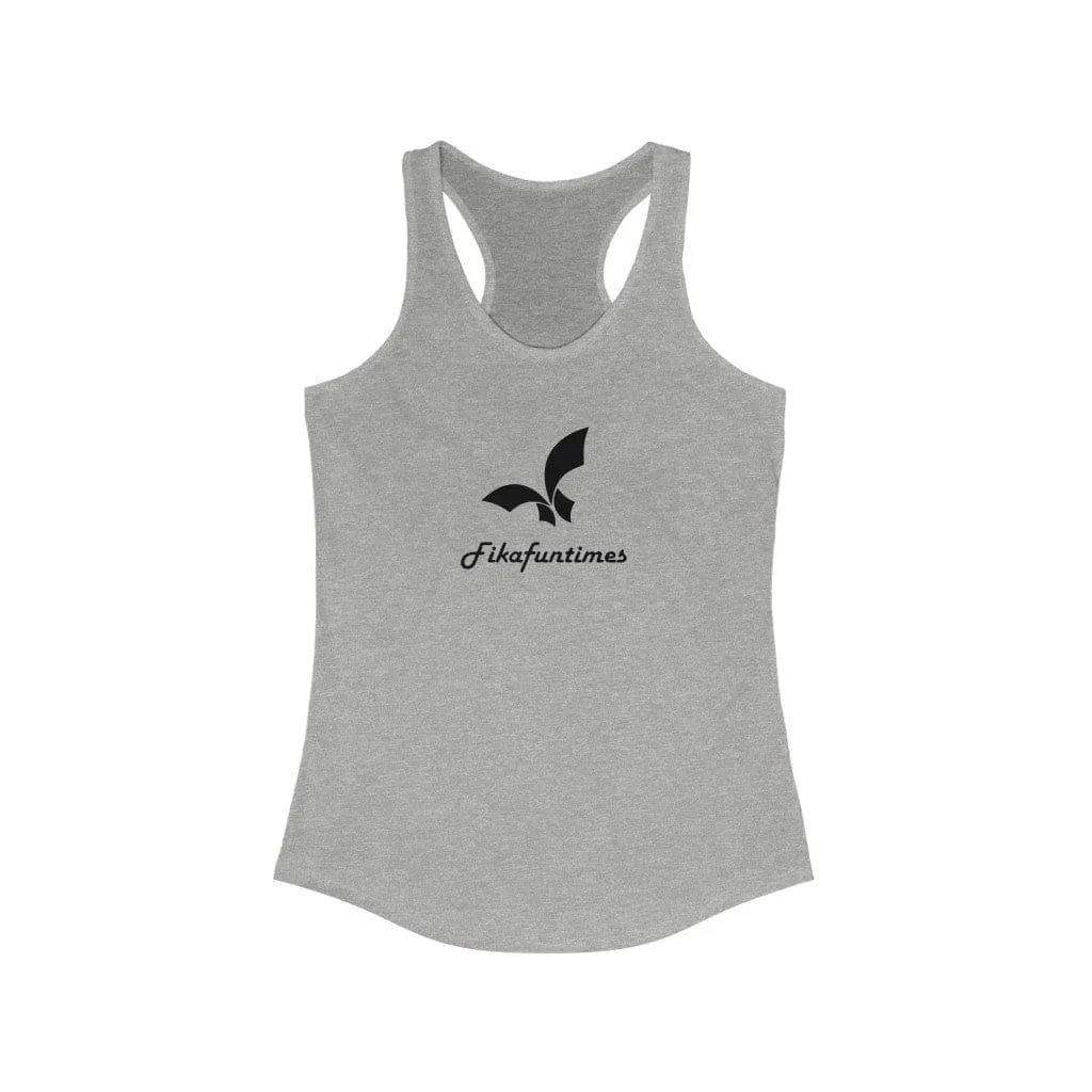 Women Slim Fit Racerback Fikafuntimes Tank Top