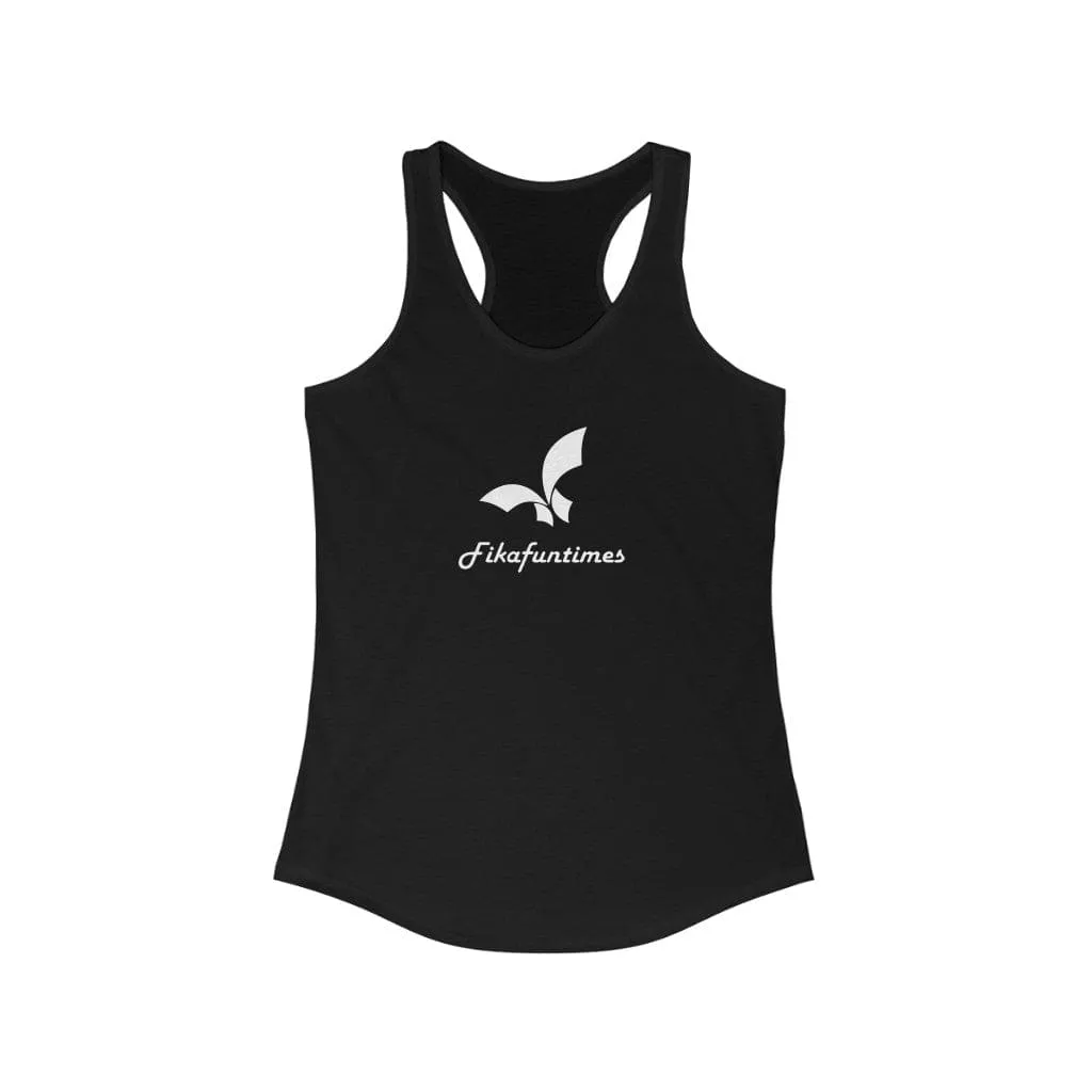 Women Slim Fit Racerback Fikafuntimes Tank Top