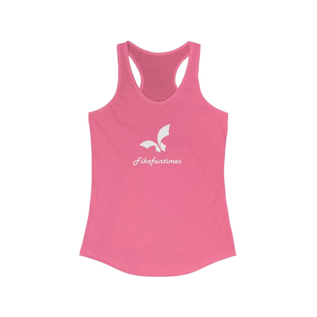 Women Slim Fit Racerback Fikafuntimes Tank Top