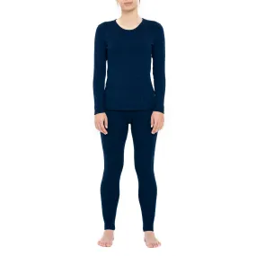 Women's 250 Long Sleeve & Bottoms 2-Piece Dark Blue