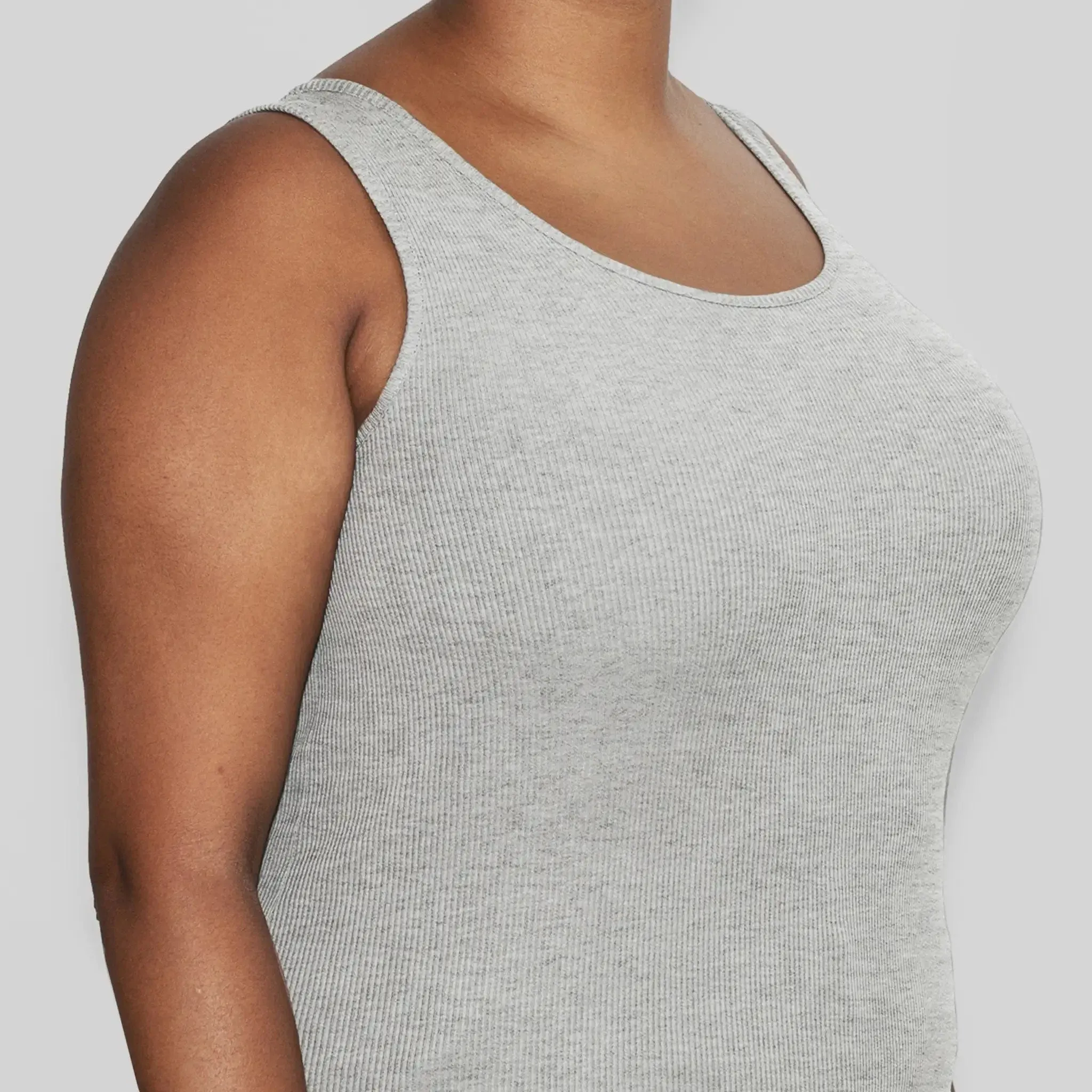 Women’s Recycled Cotton Tank Top, Heather Grey