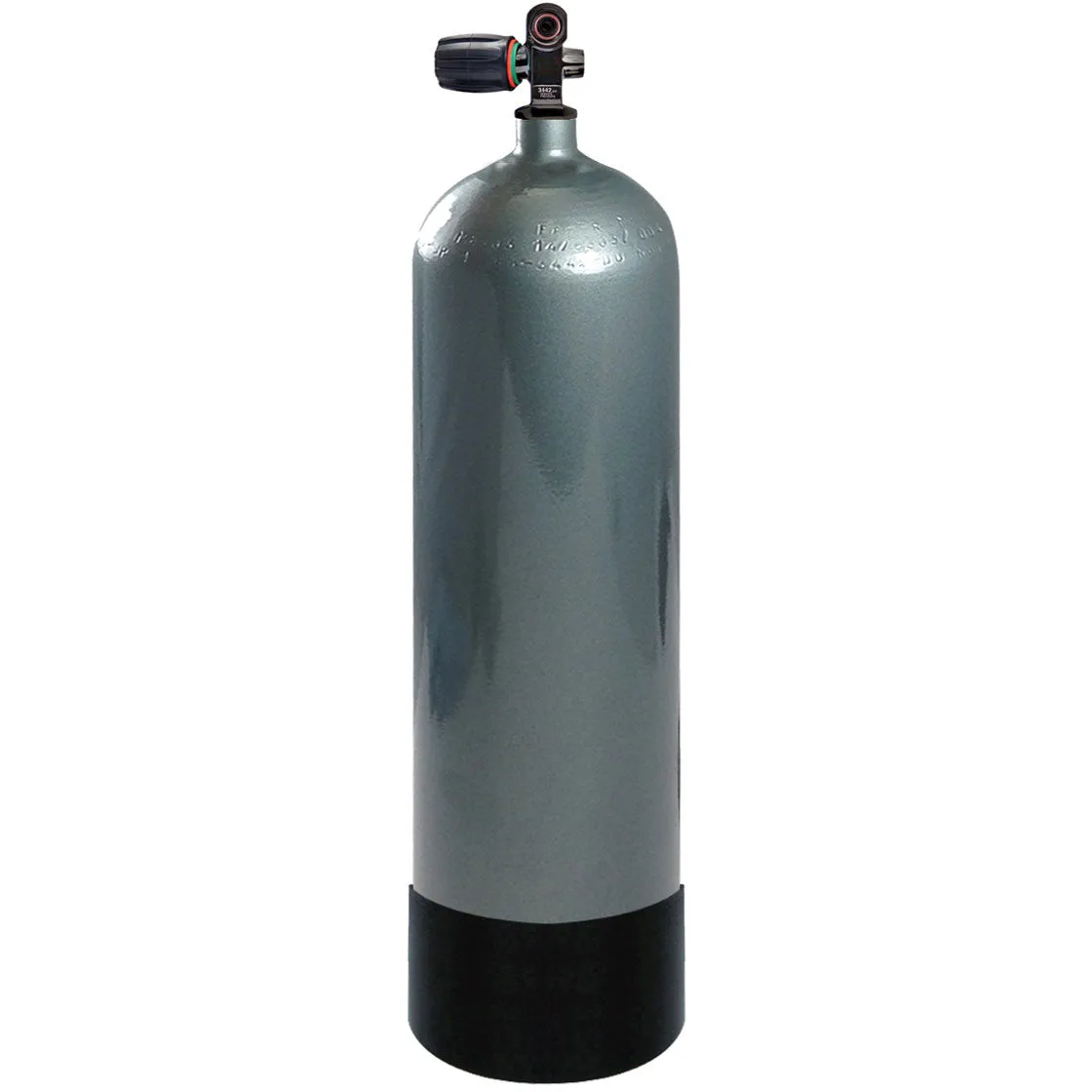 XS Scuba Faber High Pressure Steel Tank - Gun Metal Gray